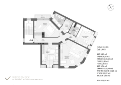 Einheit N.6 DG Cod. LAN 8 BAD 6,83 m2 KABINE 6,50 m2 ZIMMER