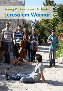 Jerusalem Weimar - Hochschule für Musik FRANZ LISZT Weimar