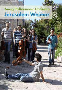 Jerusalem Weimar - Hochschule f&uuml;r Musik FRANZ LISZT Weimar