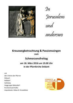 In Jerusalem und anderswo - Marktgemeinde Nussdorf