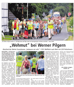Zum Artikel des Soester Anzeigers vom 13.08.2015... - Wallfahrt-Werl