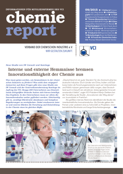 Interne und externe Hemmnisse bremsen Innovationsf&auml;higkeit der