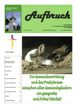 DKUJDQJ $XVJDEH 0lU - Evangelisch im Raum Knittelfeld