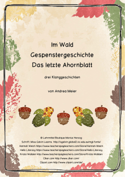 Klanggeschichten Herbst