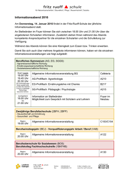 Informationsabend - Fritz-Ruoff