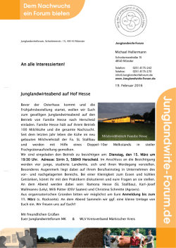 Junglandwirteabend 15.3