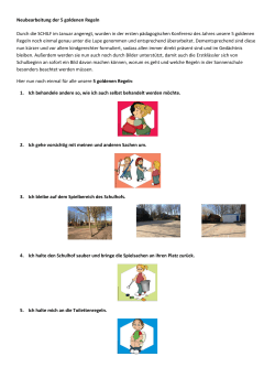 5 goldenen Regeln - Grundschule Bramsche