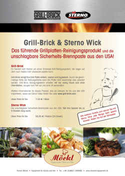Grill-Brick & Sterno Wick