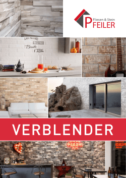 Verblender-Prospekt - Wohnen & Interieur