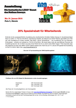 20% Spezialrabatt für Mitarbeitende