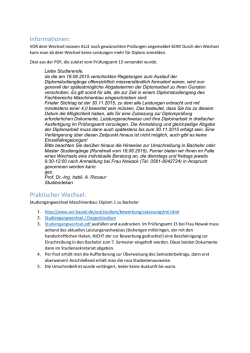 Informationen: Praktischer Wechsel