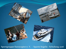 Sportgruppe Eurocopter e. V. - Sparte Segeln