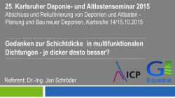 Gedanken zur Schichtdicke in multifunktionalen Dichtungen
