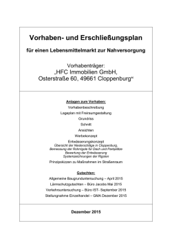 Vorhaben- und Erschlie&szlig;ungsplan