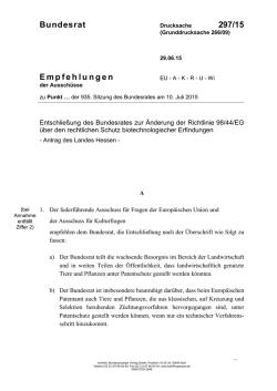 Drucksache 297/15