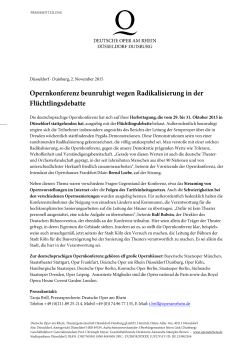 2. November Herbsttagung Opernkonferenz