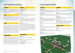 that`s american football players and positions rules