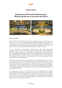 Eröffnung des FIFA World Football Museums