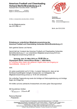 American Football und Cheerleading Verband Berlin