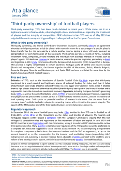 Briefing European Parliamentary Research Service