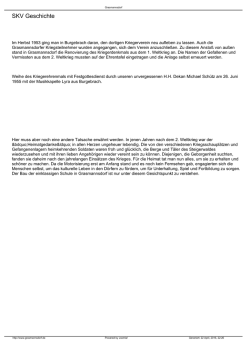 SKV Geschichte - Grasmannsdorf