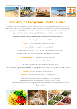 Dine Around Programm am Salalah Beach