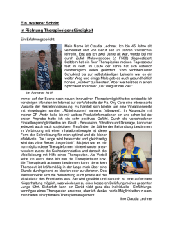 Ein weiterer Schritt in Richtung