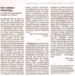 Kein weiterer Kahlschlag