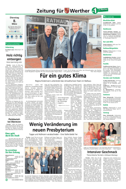 Für ein gutes Klima