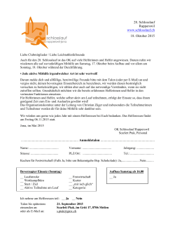 Helfer Ausschreibung 2015