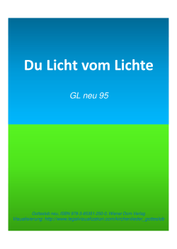 Visualisierung Gotteslob neu, GLneu 095, Du Licht vom Lichte