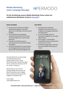 Mobile Marketing Junior Campaign Manager