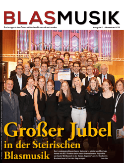 in der Steirischen Blasmusik - &Ouml;sterreichischer Blasmusikverband