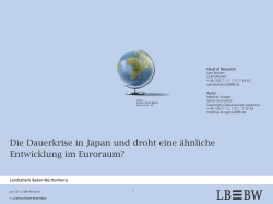 Die Dauerkrise in Japan und droht eine ähnliche Entwicklung im