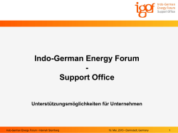 Indo-German Energy Forum