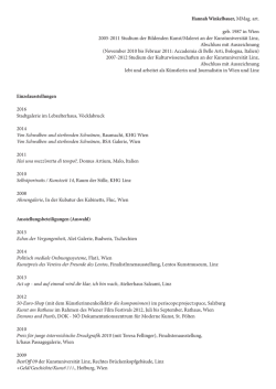 Hannah Winkelbauer, MMag. art. geb. 1987 in Wien 2005