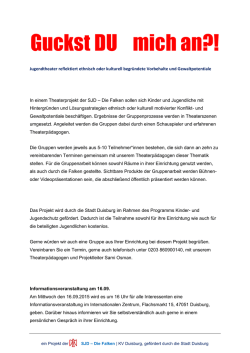 Guckst DU mich an?! - Die Falken in Duisburg