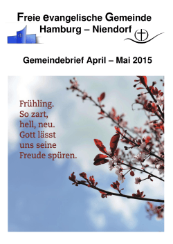 April – Mai 2015 - FeG Hamburg
