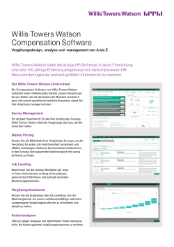Willis Towers Watson Compensation Software