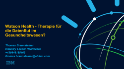 IBM Watson Health Overview