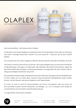 Olaplex Pressetext - Kramer und Kramer