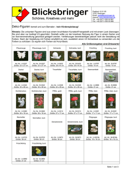 Deko-Figuren bemalt und zum Bemalen