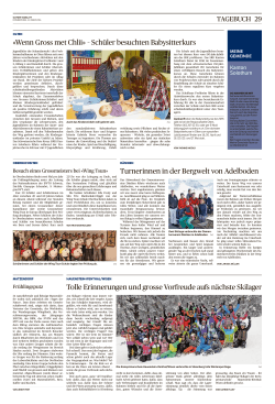 Oltner Tagblatt, vom: Donnerstag, 31. März 2016
