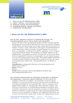 Infomail 6 / Dezember 2015 - Landesarbeitsgemeinschaft