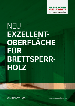 Exzellent-Oberfläche HASSLACHER NORICA TIMBER