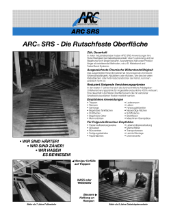 ARC® SRS - Die Rutschfeste Oberfläche