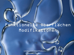 Funktionelle Oberflächen Modifikationen