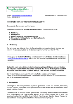 Info zur Meldung 2016 Stand 03.11.15 nach Teambespr.