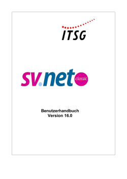 Benutzerhandbuch - SV-Net