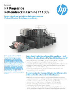 HP PageWide Rollendruckmaschine T1100S